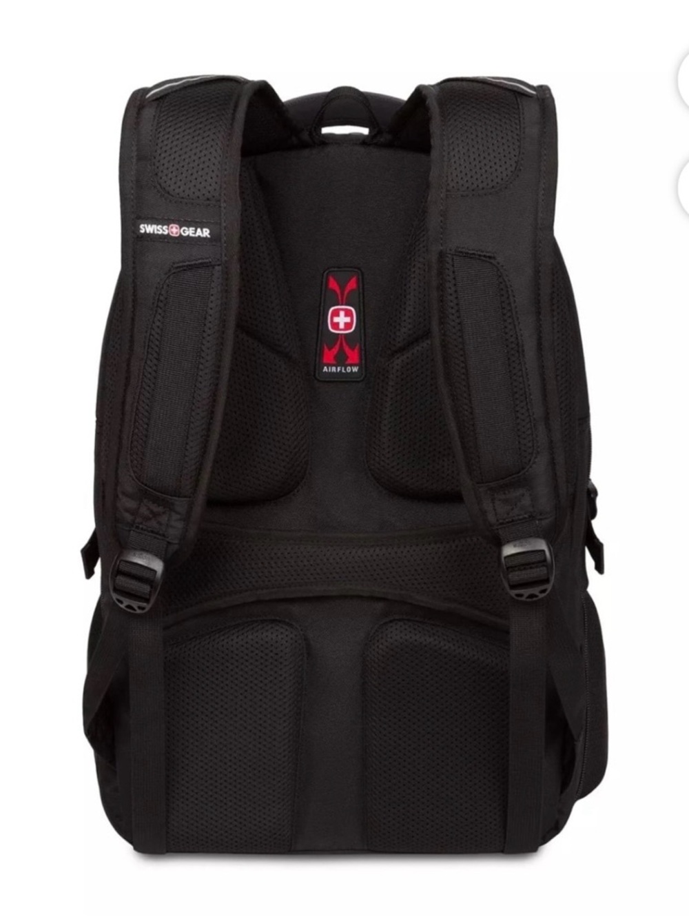 SwissGear Black Laptop Backpack with Red Logo - Picture 3 of 7
